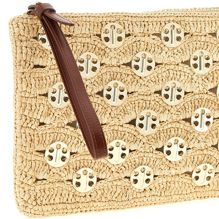 Paco Rabanne Beige Rayon Clutch Bag