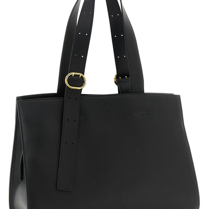 Jil Sander Black Calfskin Tote Bag