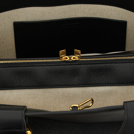 Jil Sander Black Calfskin Tote Bag
