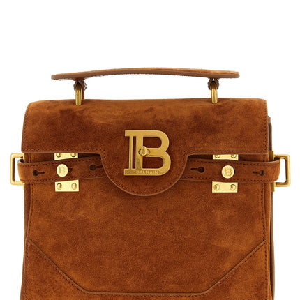 Balmain Brown Calfskin Handbag
