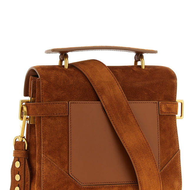 Balmain Brown Calfskin Handbag