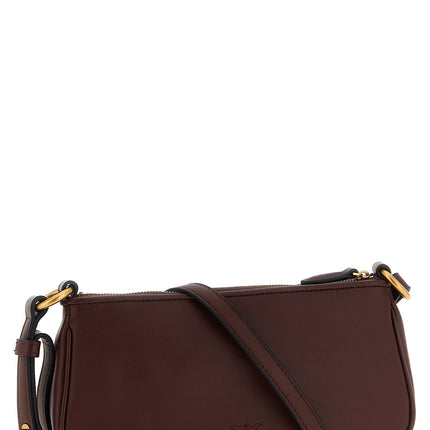 PINKO Bordeaux Cowhide Crossbody Bag