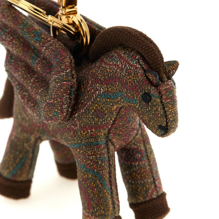 Etro Brown Cotton Keychain