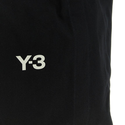 Y-3 Black Cotton Tote Bag