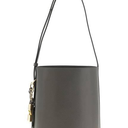 Furla Gray Calfskin Shoulder Bag