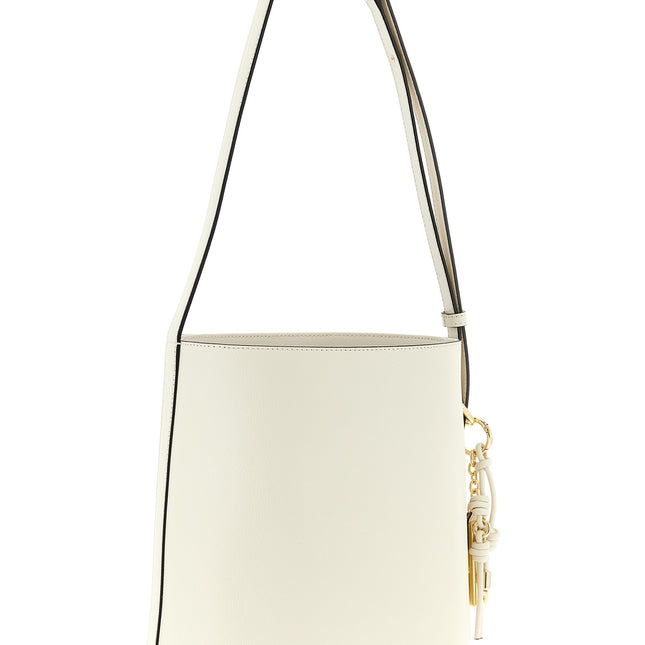 Furla White Calfskin Shoulder Bag