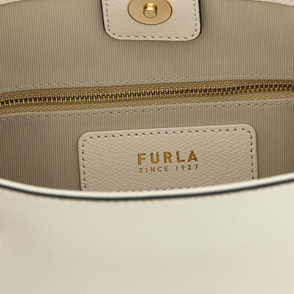 Furla White Calfskin Shoulder Bag