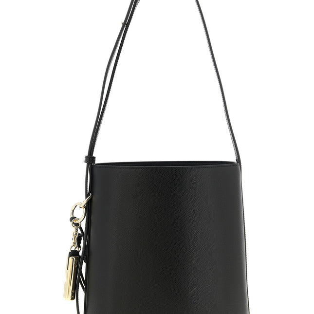 Furla Black Calfskin Shoulder Bag