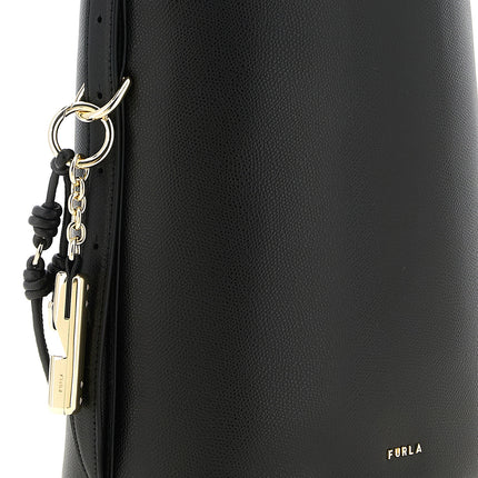 Furla Black Calfskin Shoulder Bag
