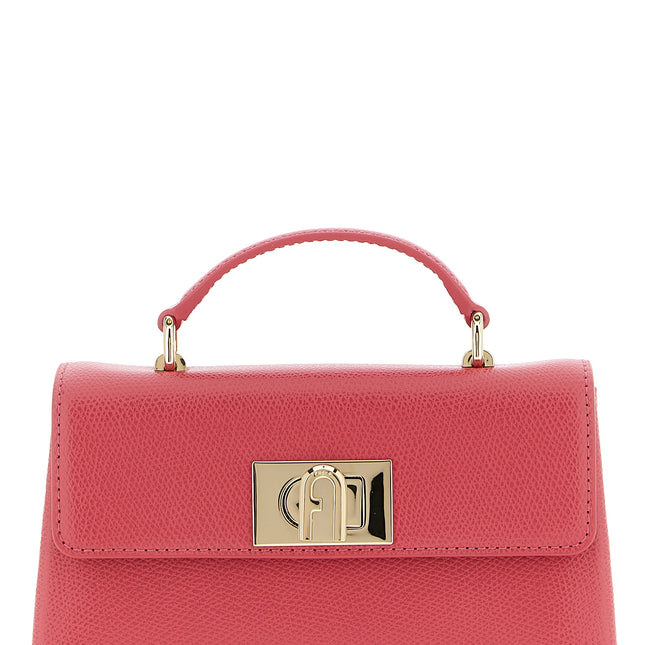 Furla Fuchsia Calfskin Crossbody Bag