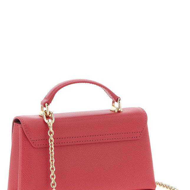 Furla Fuchsia Calfskin Crossbody Bag