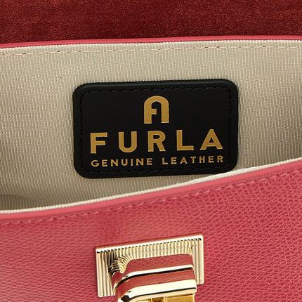 Furla Fuchsia Calfskin Crossbody Bag