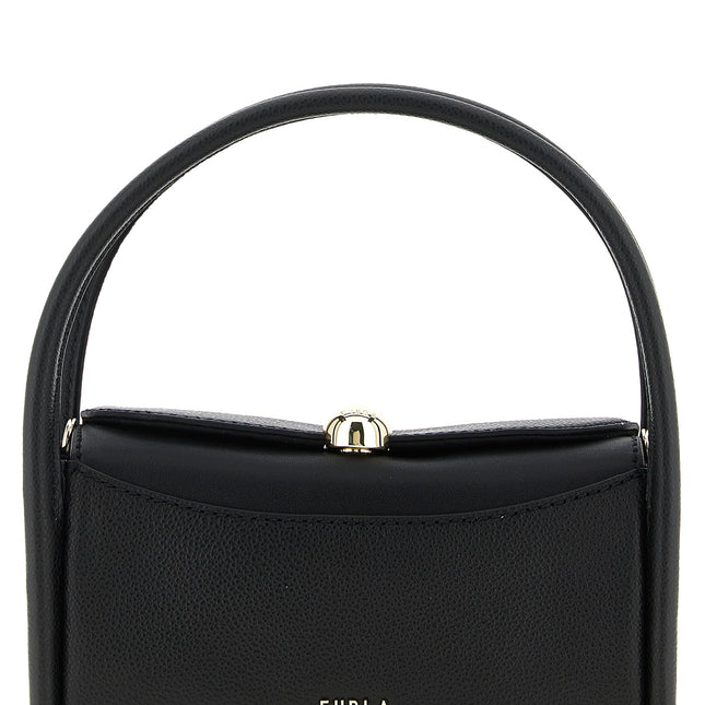 Furla Black Calfskin Handbag