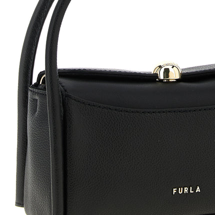 Furla Black Calfskin Handbag