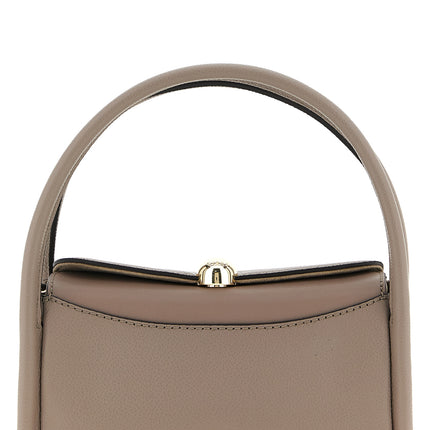 Furla Gray Calfskin Handbag
