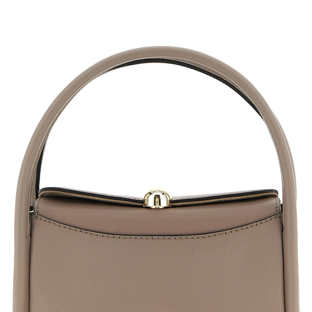 Furla Gray Calfskin Handbag