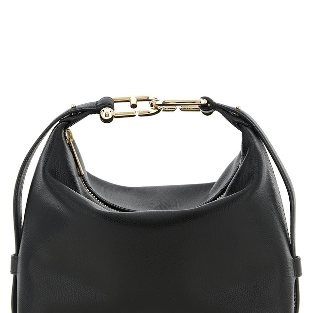Furla Black Calfskin Shoulder Bag