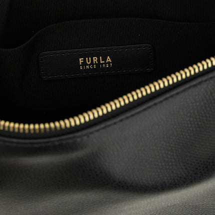 Furla Black Calfskin Shoulder Bag