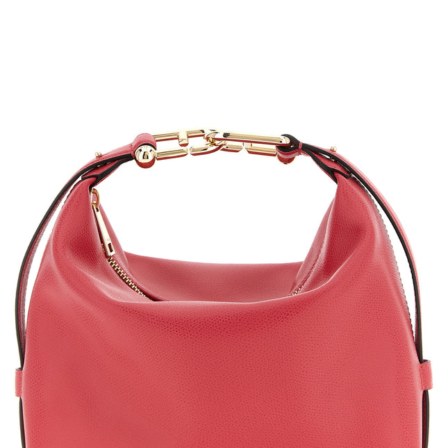 Furla Fuchsia Calfskin Shoulder Bag