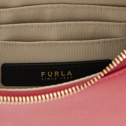 Furla Fuchsia Calfskin Shoulder Bag