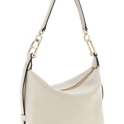 Furla White Calfskin Shoulder Bag