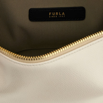 Furla White Calfskin Shoulder Bag