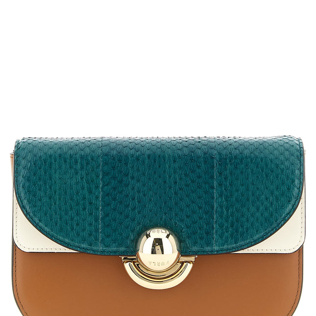Furla Multicolor Lamb Leather Crossbody Bag