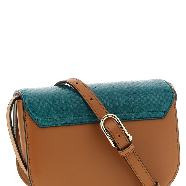 Furla Multicolor Lamb Leather Crossbody Bag