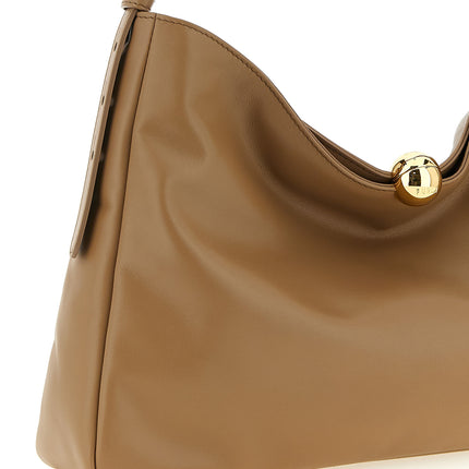 Furla Beige Calfskin Shoulder Bag