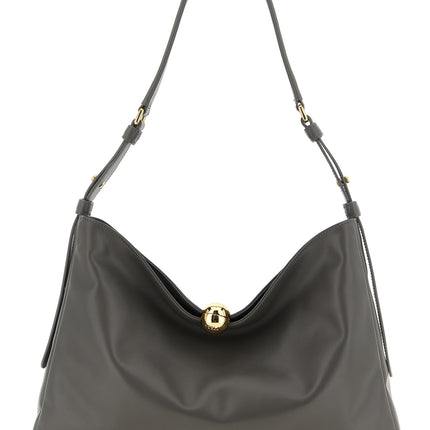 Furla Gray Calfskin Shoulder Bag