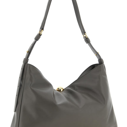 Furla Gray Calfskin Shoulder Bag
