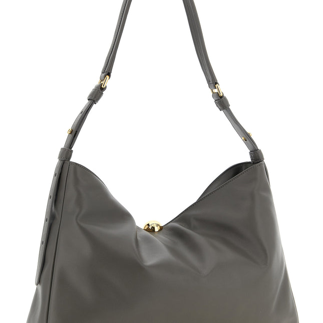 Furla Gray Calfskin Shoulder Bag