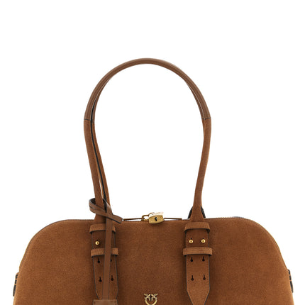PINKO Brown Cowhide Shoulder Bag