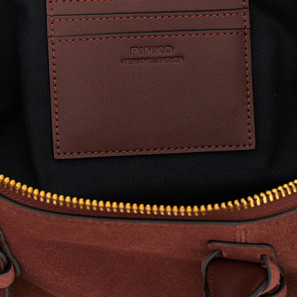 PINKO Bordeaux Cowhide Shoulder Bag