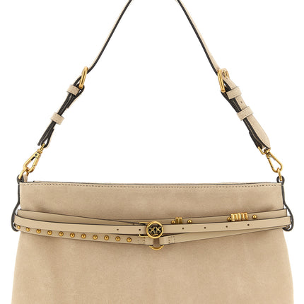 PINKO Beige Cowhide Shoulder Bag