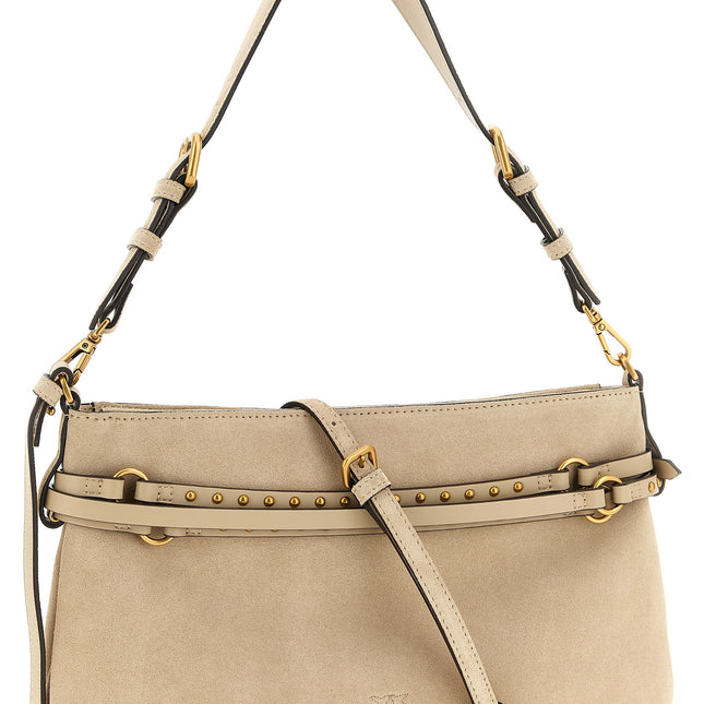 PINKO Beige Cowhide Shoulder Bag