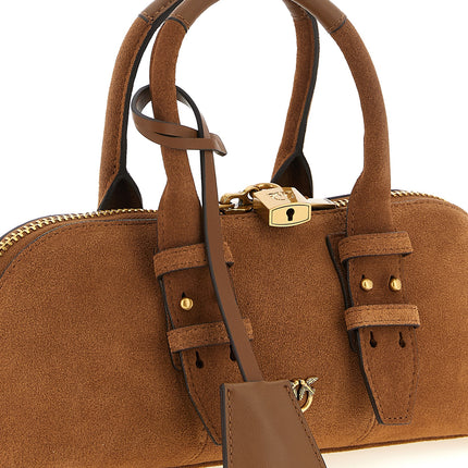 PINKO Brown Cowhide Shoulder Bag