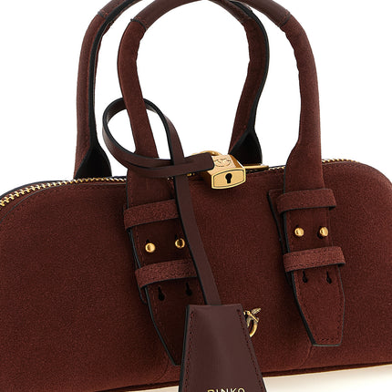 PINKO Bordeaux Cowhide Shoulder Bag