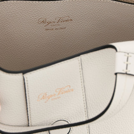 Roger Vivier Gray Calfskin Tote Bag
