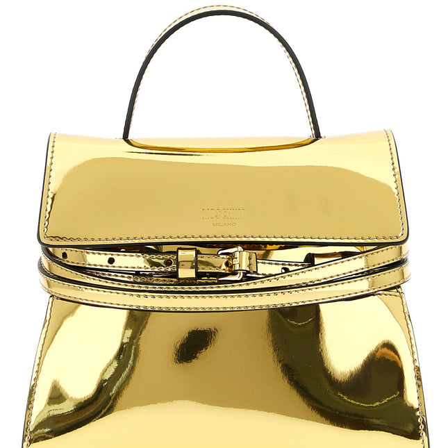 Moschino Gold Polyethylene Handbag