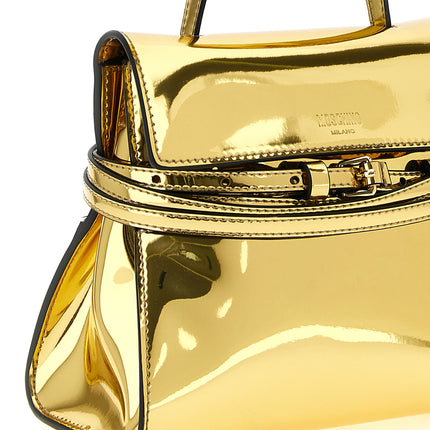 Moschino Gold Polyethylene Handbag