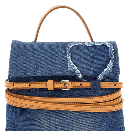 Moschino Blue Cotton Handbag