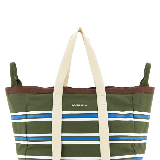 Dsquared² Multicolor Cotton Tote Bag