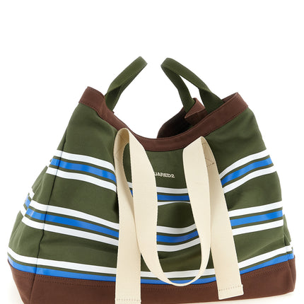 Dsquared² Multicolor Cotton Tote Bag