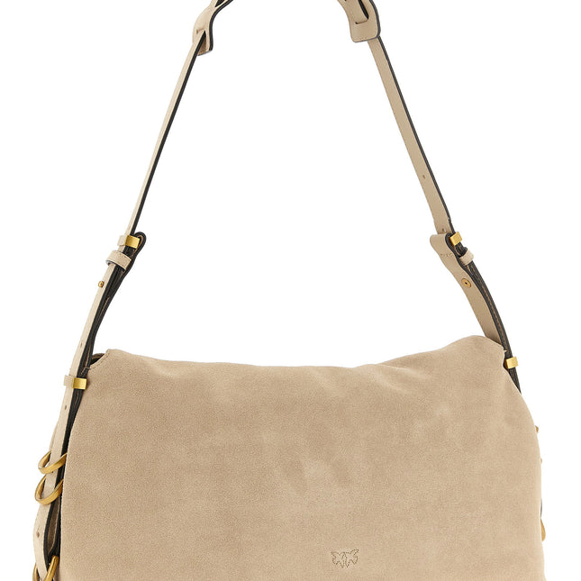 PINKO Beige Cowhide Shoulder Bag