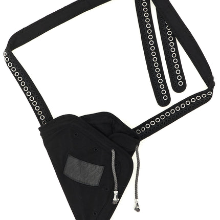 Kiko Kostadinov Black Cotton Crossbody Bag
