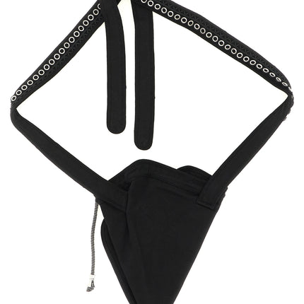 Kiko Kostadinov Black Cotton Crossbody Bag