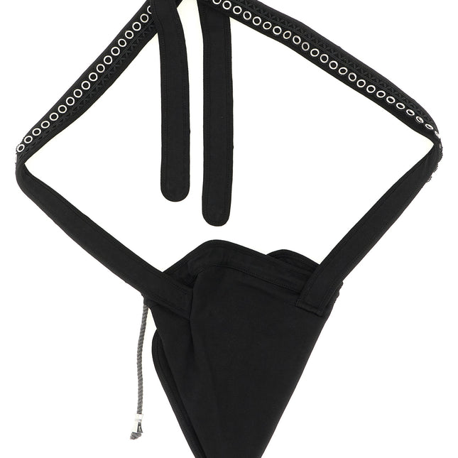 Kiko Kostadinov Black Cotton Crossbody Bag