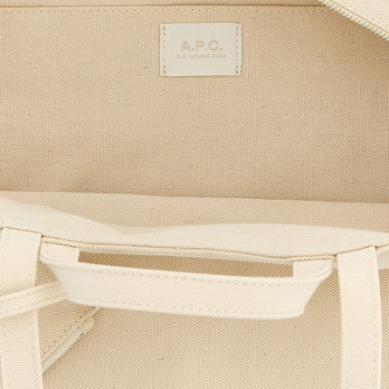 A.P.C. Beige Cotton Tote Bag