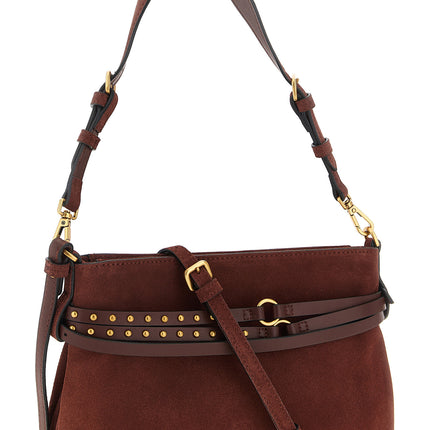 PINKO Bordeaux Lamb Leather Shoulder Bag